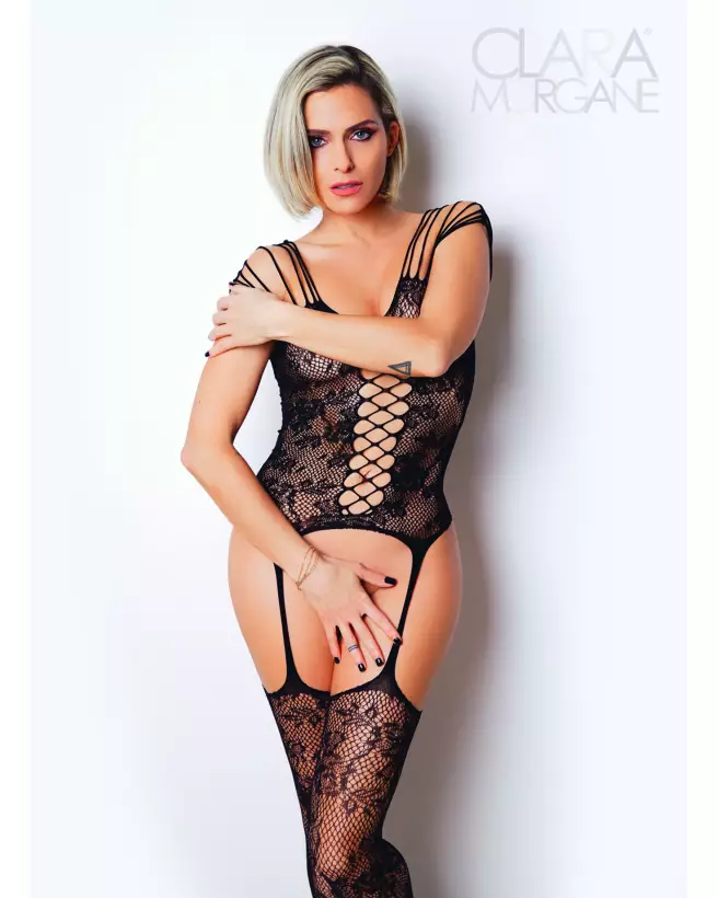 Image Bodystocking Numéro 10 Clara Morgane Lingerie, design élégant et séduisant-1