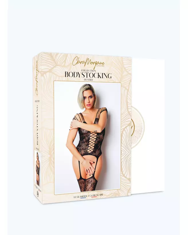 Image Bodystocking Numéro 10 Clara Morgane Lingerie, design élégant et séduisant-3