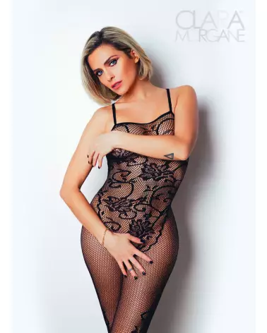Bodystocking Numéro 13 Clara Morgane en résille élégante-1