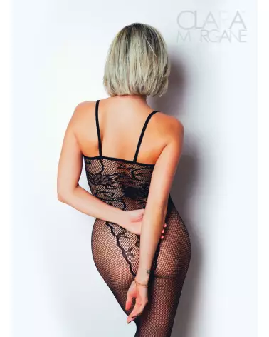 Bodystocking Numéro 13 Clara Morgane en résille élégante-2