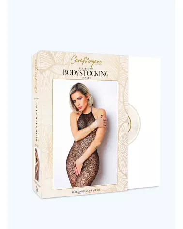 Image du Bodystocking Le Numéro 17 par Clara Morgane Lingerie, tenue sensuelle et élégante-3