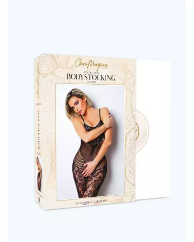 Image du Bodystocking Numéro 19 par Clara Morgane Lingerie, tenue sensuelle et élégante-3
