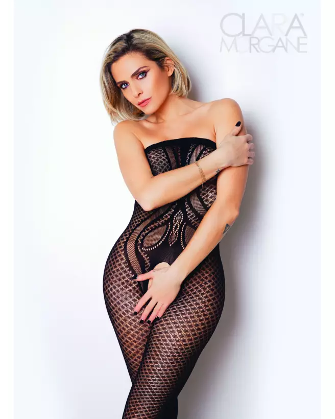 Bodystocking Le Numéro 20 par Clara Morgane, lingerie élégante et séduisante-1