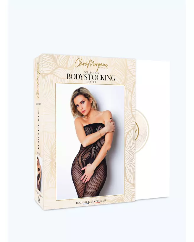 Bodystocking Le Numéro 20 par Clara Morgane, lingerie élégante et séduisante-3