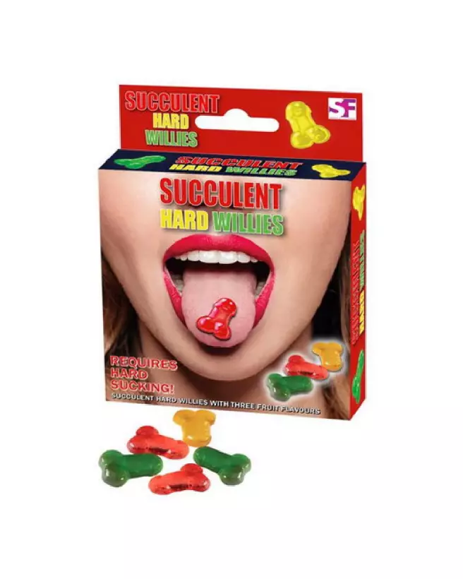 Image des bonbons Hard Willies 90g de Spencer-Fleetwood, confiseries à croquer pour soirées festives-1