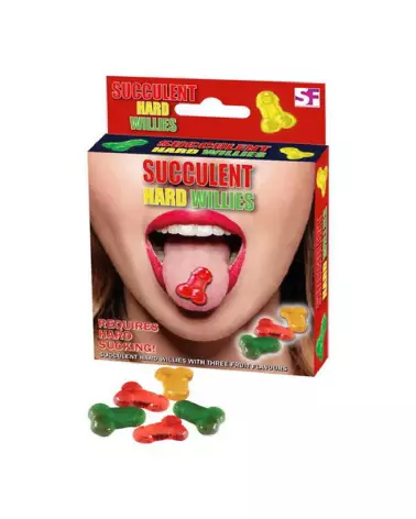 Image des bonbons Hard Willies 90g de Spencer-Fleetwood, confiseries à croquer pour soirées festives-1