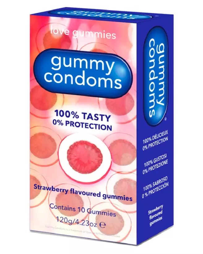 Image des GUMMY CONDOMS de SPENCER-FLEETWOOD, préservatifs à croquer pour moments ludiques-2