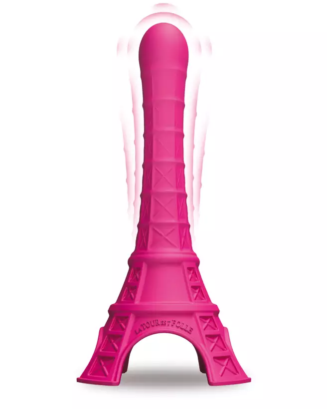 Image du produit LA TOUR EST FOLLE VIB ROSE, humour et design unique-1