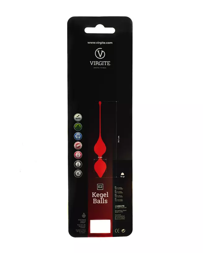 Double Boules Kegel Noires Virgite pour renforcement pelvien-3