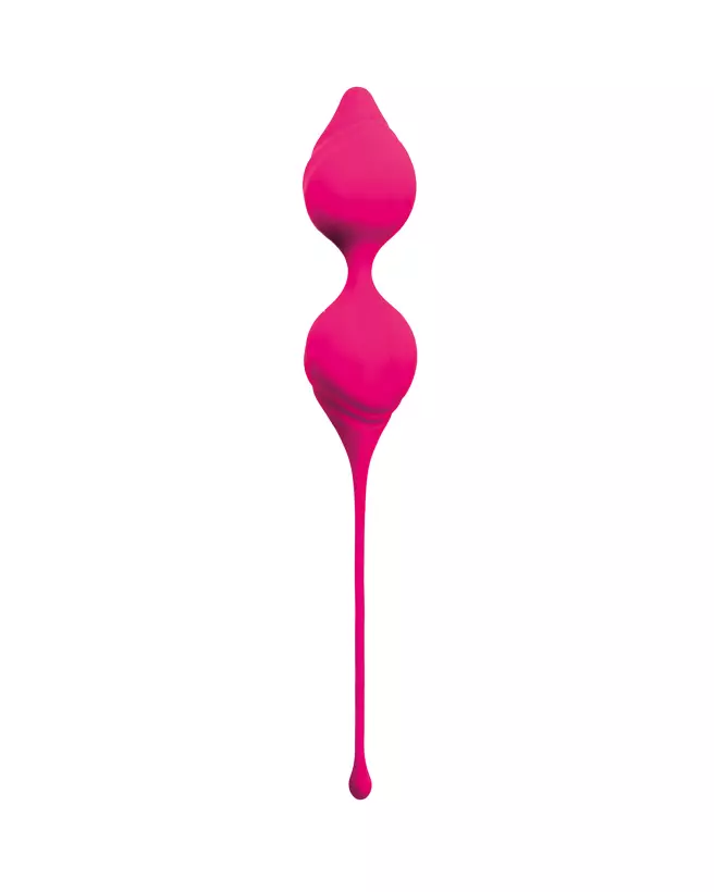Image des Boules de Geisha DOUBLE BOULE KEGEL ROSE de Virgite pour renforcement pelvien-1