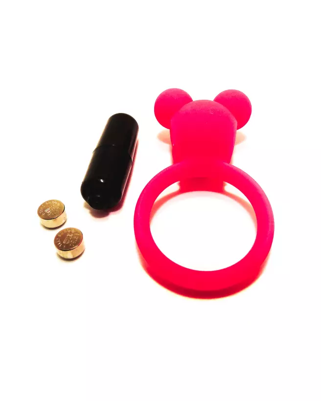 Image de l'Anneau Vibrant Rose Virgite pour stimulation et plaisir durable-3