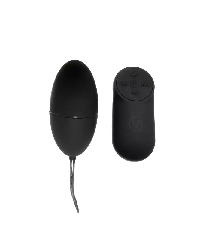 Image de l'Oeuf Vibrant Black Virgite G2 avec télécommande, sextoy discret et puissant-1