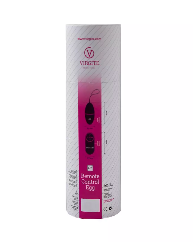 Image de l'OEuf Vibrant Rose Virgite, sextoy télécommandé discret et élégant-3