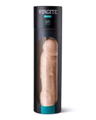 Image de la gaine pénienne REALISTIC SLEEVE S7 de Virgite, texture réaliste et durable pour amélioration de performance-2