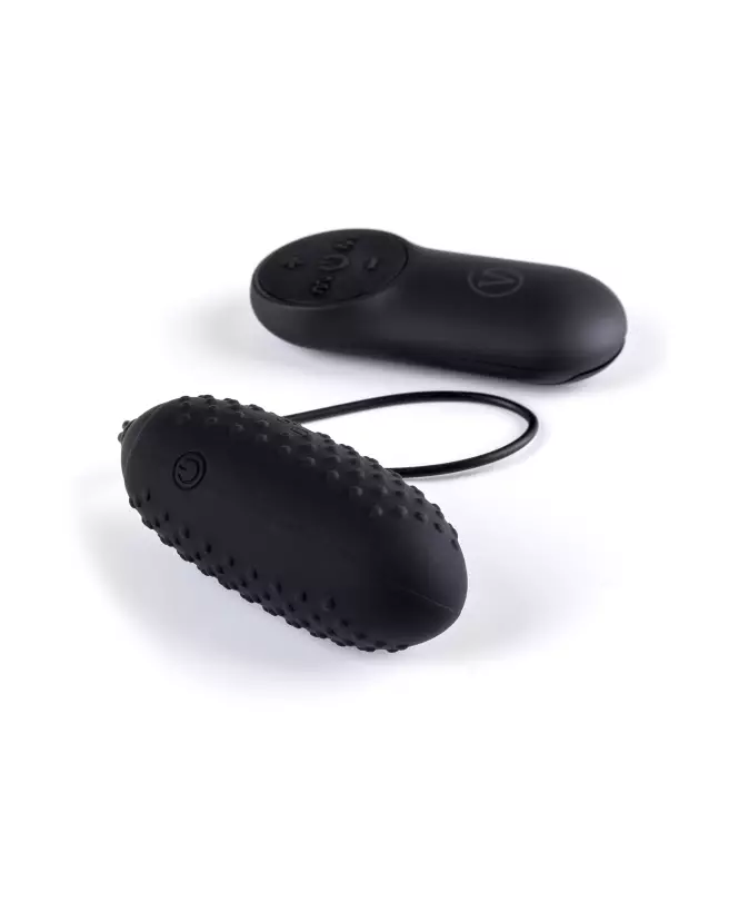 Oeuf vibrant télécommandé noir G4 Virgite pour plaisir discret-1