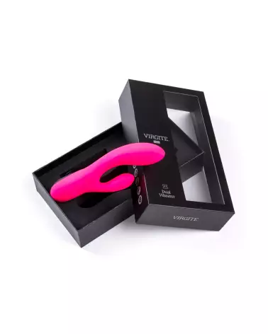 Image du DUAL VIBRATOR ROSE V1 de Virgite, rabbit vibrant rose pour stimulation intense-2