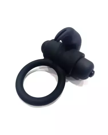 Image de l'Anneau Vibrant E9 Noir Virgite pour amélioration endurance et plaisir-1