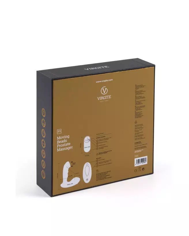 Image du MOVING BEADS PROSTATE MASSAGER P3 par Virgite, stimulateur prostatique avancé-5