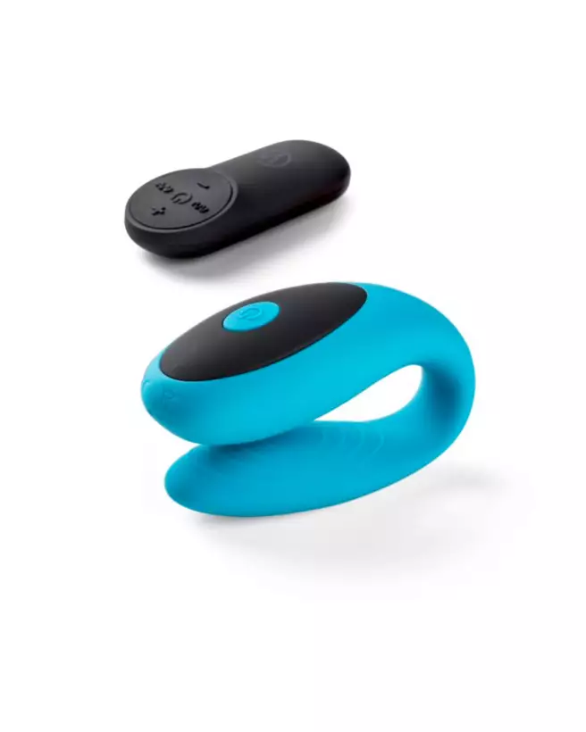 Image du Vibromasseur G-Spot Clitorial E12 Bleu de Virgite pour couples-1