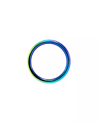 Cockring coloré LOCKED RAINBOW RING 38 MM en acier-3