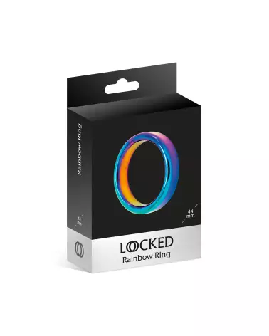 Cockring LOCKED RAINBOW 44 mm en couleurs arc-en-ciel-2