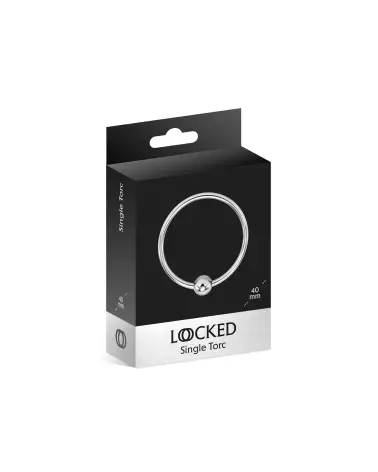 Image LOCKED SINGLE TORC 40 MM, Anneau & Cockring de haute qualité et confort durable-2