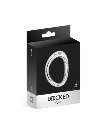 Image du LOCKED YOKE 44 MM, cockring en acier sécurisé et confortable-2