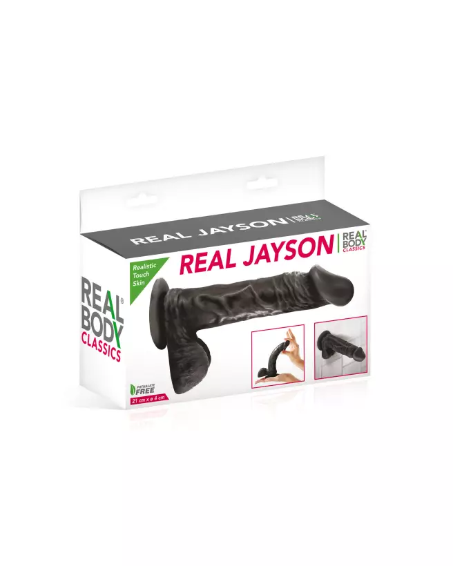 Gode réaliste Real B. Jayson BLK de Real Body en action-2