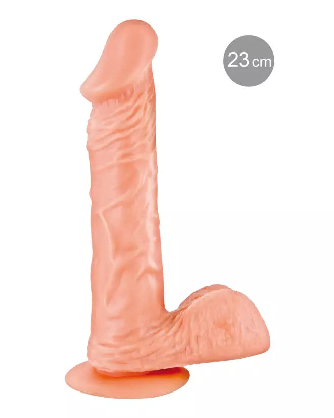 Gode réaliste Real Body Bruce 8 pouces avec texture détaillée et base ventousée-1