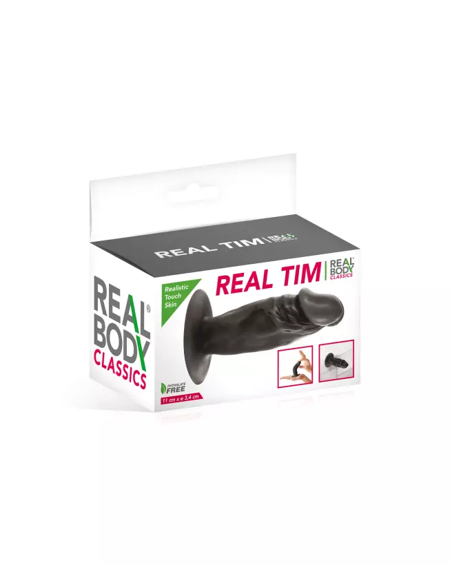 Plug anal réaliste REAL B. TIM BLK de REAL BODY, design confortable et sécurisé-2