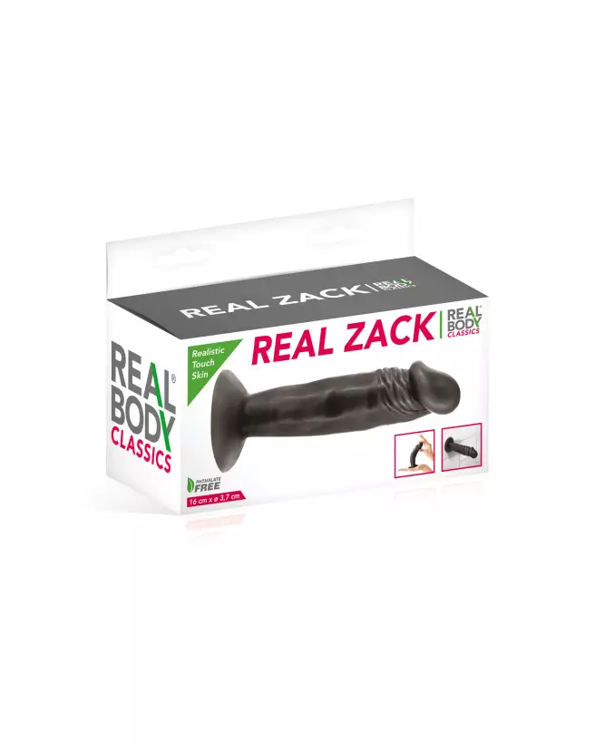 Gode réaliste Real B. Zack BLK de REAL BODY en action-2