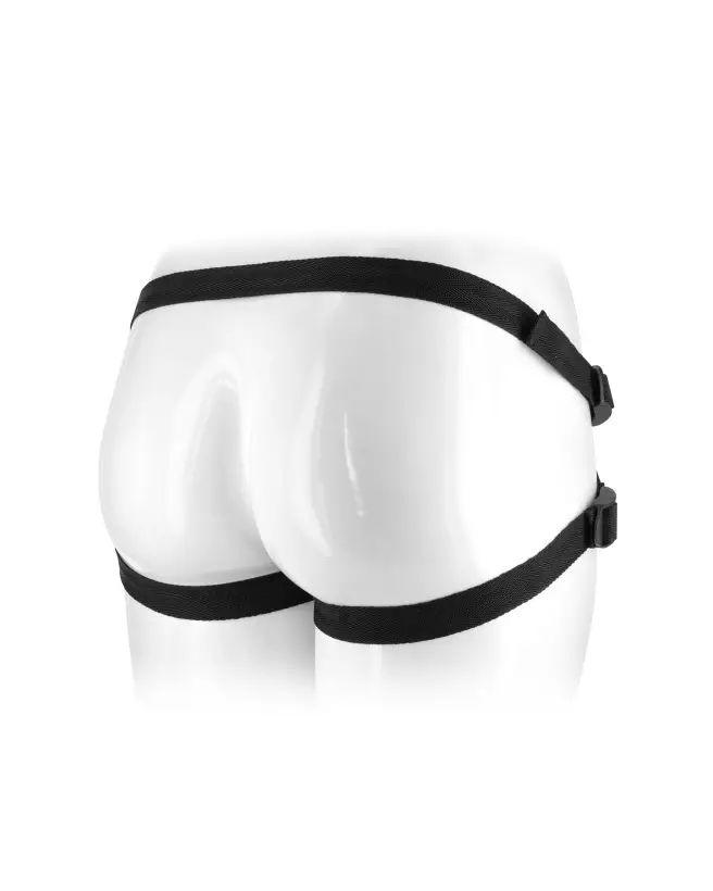 Harnais pour gode noir Real Body ajustable et confortable-4