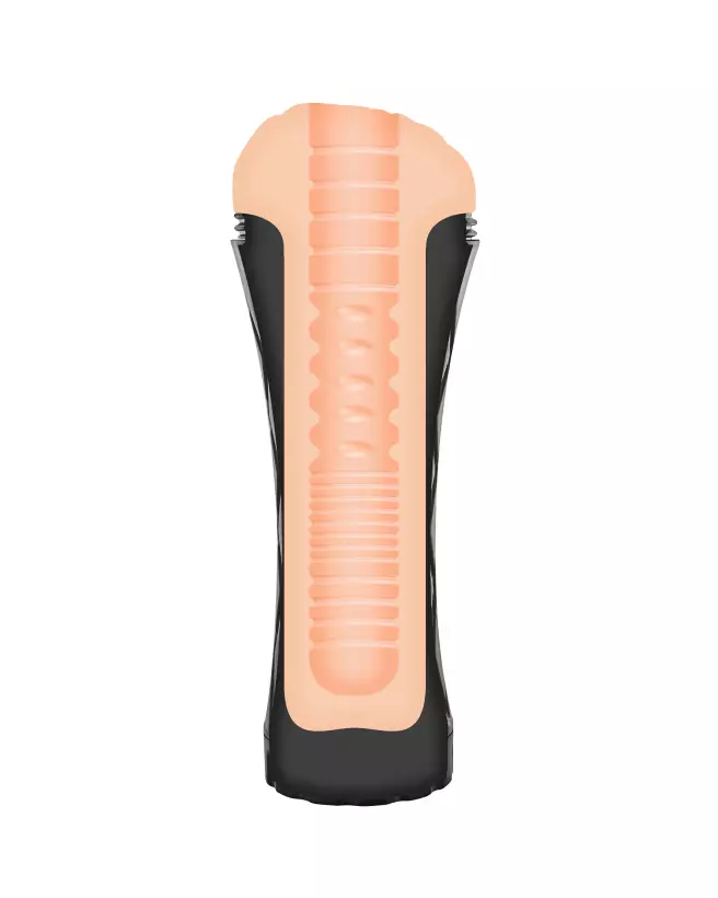Masturbateur REALBODY Vagina Vibrating Black en action - sensation réaliste et intense-3