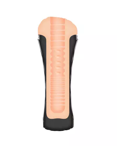 Masturbateur REALBODY Vagina Vibrating Black en action - sensation réaliste et intense-3