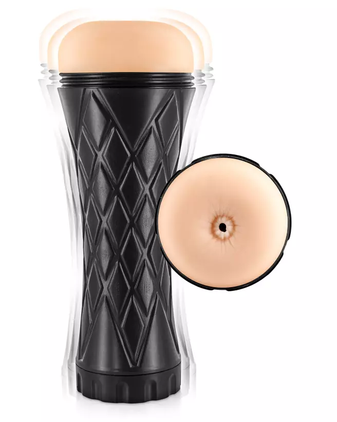 Masturbateur REALBODY ANUS VIBRAT NOIR pour stimulation intense-1