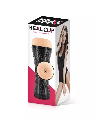 Image du masturbateur REALBODY ANUS MANUAL BLACK, plaisir intense et réalisme exceptionnel-2