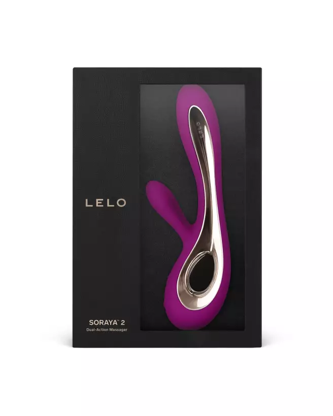 LELO SORAYA 2 Deep Rose vibromasseur de luxe double stimulation-2