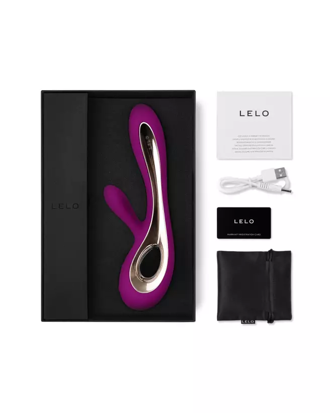 LELO SORAYA 2 Deep Rose vibromasseur de luxe double stimulation-3