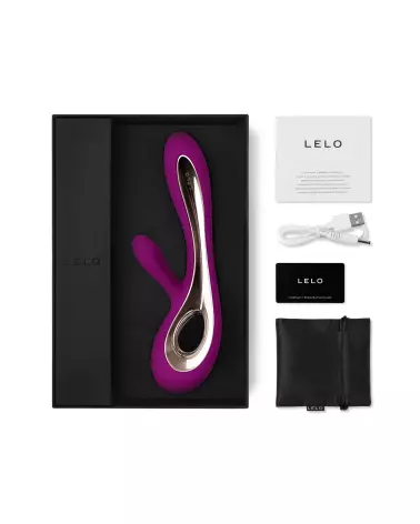 LELO SORAYA 2 Deep Rose vibromasseur de luxe double stimulation-3