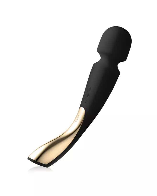 Image du LELO Smart Wand 2 Large Noir, masseur de luxe pour relaxation optimale-1