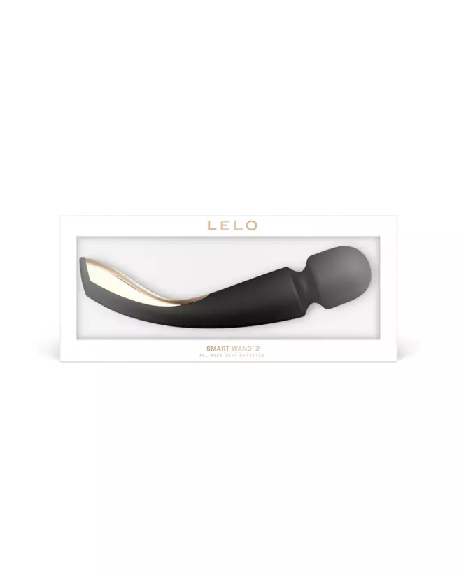 Image du LELO Smart Wand 2 Large Noir, masseur de luxe pour relaxation optimale-2