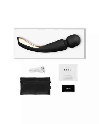 Image du LELO Smart Wand 2 Large Noir, masseur de luxe pour relaxation optimale-3