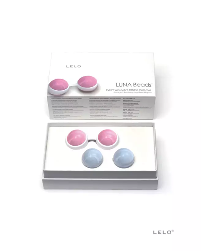 Image des Boules de Geisha LELO LUNA BEADS Rose pour tonification pelvienne-2