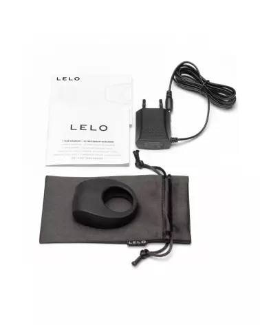 LELO TOR 2 Black anneau vibrant de luxe pour couples-3