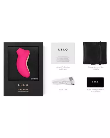 Photo de LELO SONA Cruise Cerise, stimulateur clitoridien haut de gamme-6