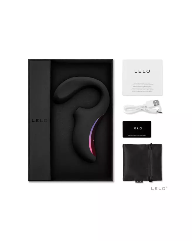 LELO ENIGMA Black, stimulateur Rabbit de luxe pour double plaisir-5