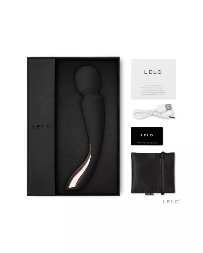 Image du LELO SMART WAND 2 M Black, masseur ergonomique et élégant-3