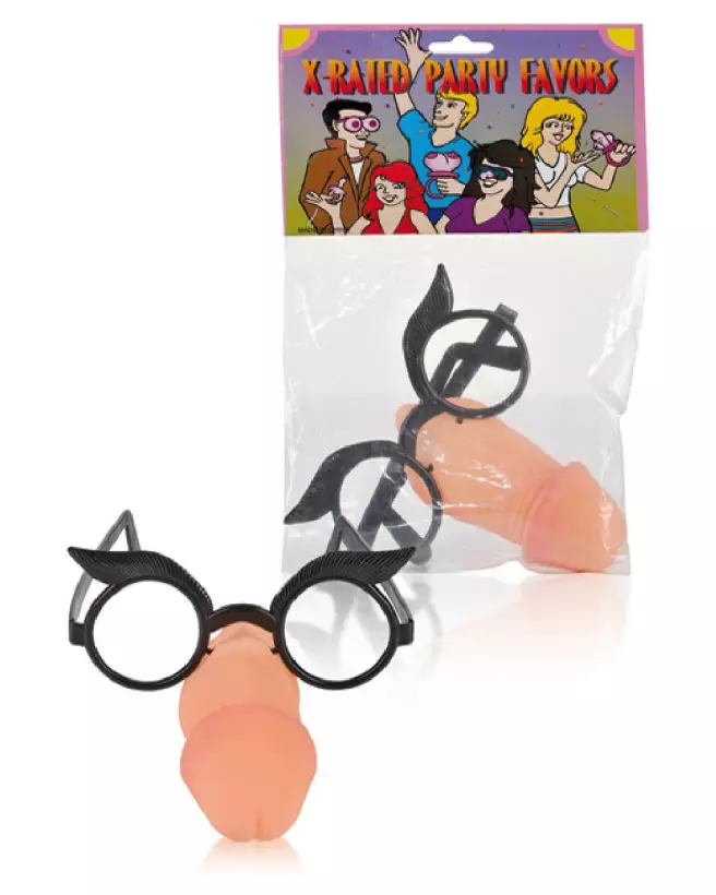 Lunettes Penis Fun Phony Face pour soirées humoristiques et cadeaux originaux-2