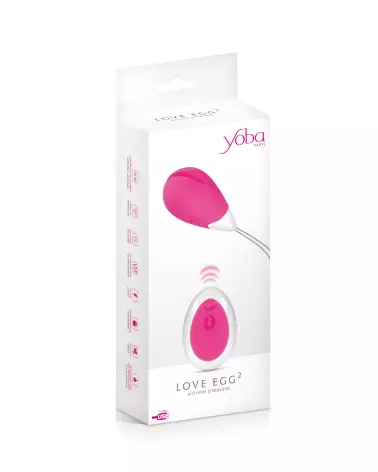 YOBA Love Egg 2 oeuf vibrant télécommandé pour plaisir discret-2