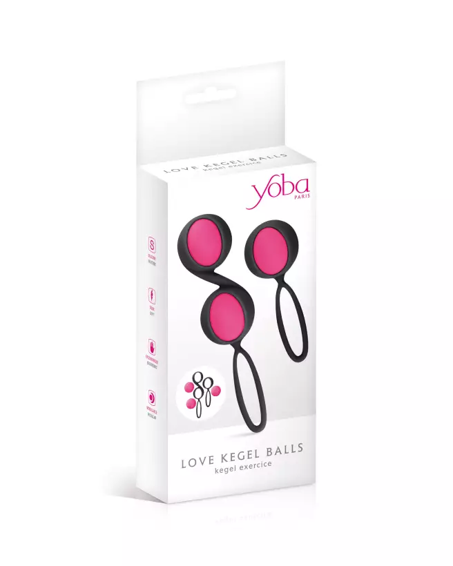 Set 2 Kegel Ball Black YOBA Boules de Geisha pour renforcement pelvien-2